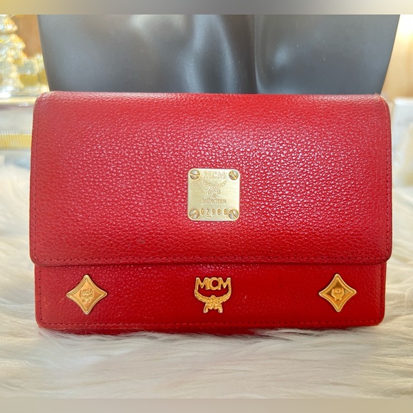 MCM Handbags - MCM Double Flap Trifold Wallet